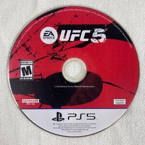 PS5 UFC 5 Disc Only No Case Sony PlayStation 5 EA Sports Tested Clean